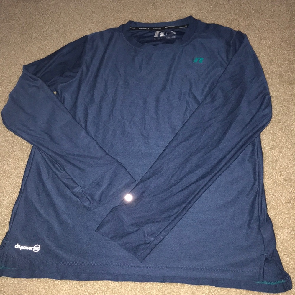 Boys blue Russell long sleeve tshirt